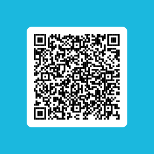 scholar QR code in blue box