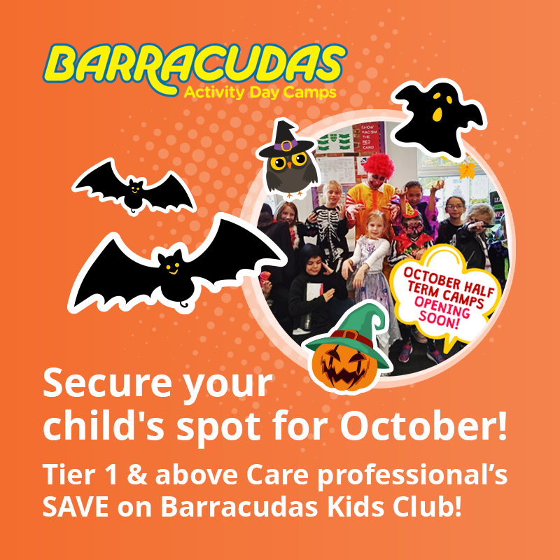 Half term sorted! Exclusive discounts on Barracudas kids’ clubs